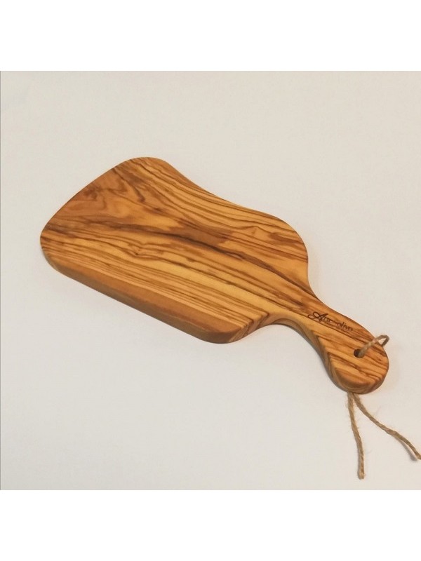 Tagliere in legno d'olivo artigianale 36 x 12 cm.