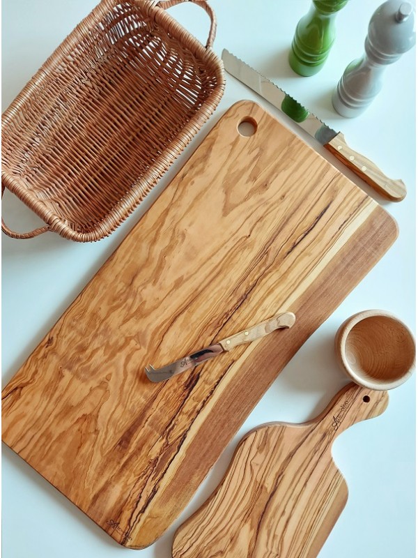 Coltello da Cucina in legno di Olivo - I Coltelli dell'Artigiano