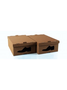 2 scatole di cartone per scarpe uomo