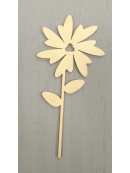 Fiore di legno h30cm - stella alpina